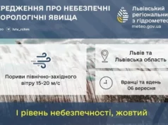 06 вересня на Львівщині очікують сильний вітер жовтого рівня небезпеки 06 вересня на Львівщині очікують сильний вітер жовтого рівня небезпеки