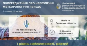 Заморозки на Львівщині: попередження про небезпечні метеоявища
