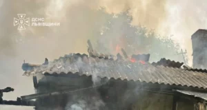 У селі Глуховичі Львівського району загорівся житловий будинок