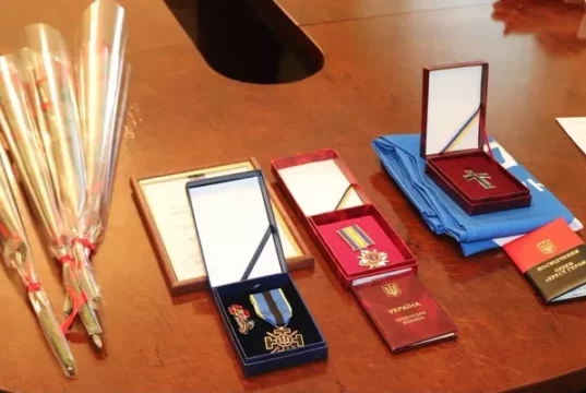 На Стрийщині родинам трьох полеглих захисників вручили державні та військові нагороди