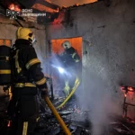 У селі Рудківці Стрийського району згоріли господарська будівля та авто