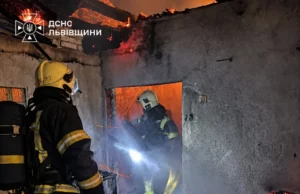 У селі Рудківці Стрийського району згоріли господарська будівля та авто