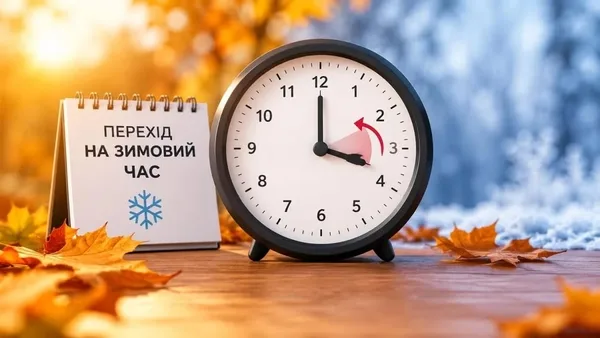 image Уночі українці переводять годинники на зимовий час