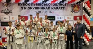 Команда сенсея Віталія Крюкова виборола 33 медалі на Кубку Львівщини з кіокушинкай карате