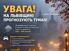 28 жовтня на Львівщині прогнозують туман із видимістю до 200 метрів 28 жовтня на Львівщині прогнозують туман із видимістю до 200 метрів