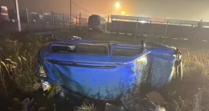 На об’їзній Львова перекинувся Renault Kangoo, травмовано двох людей