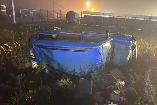 На об’їзній Львова перекинувся Renault Kangoo, травмовано двох людей