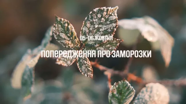 image На Львівщині 5–6 жовтня очікують заморозки до 0–2°